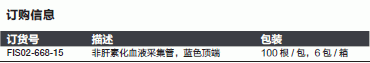 fisher微量血液收集管 非肝素化 带锥形尖嘴 FIS02-668-15