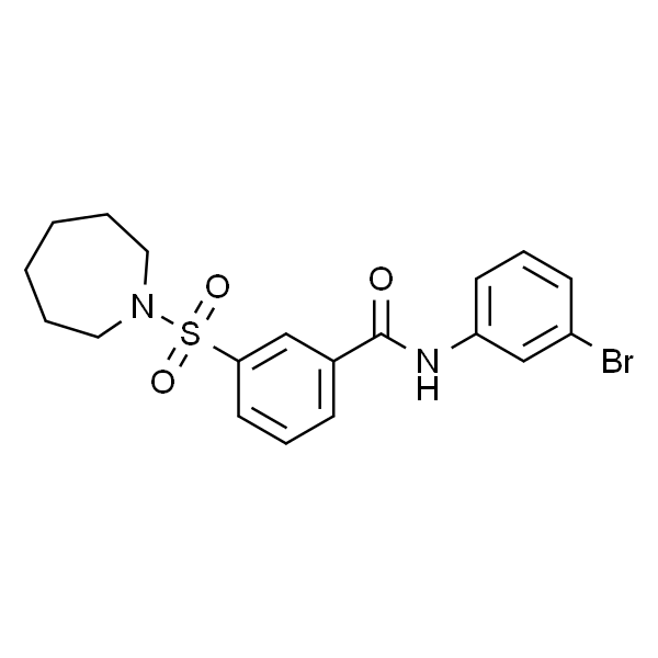 AK-7；N-(3-溴苯基)-3-(六氢-1H-氮杂卓-1-基)磺酰基-苯甲酰胺