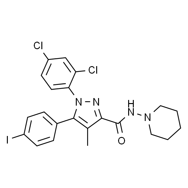 AM 251；1-(2,4-二氯苯基)-5-(4-碘苯基)-4-甲基-N-(哌啶-1-基)-1H-吡唑-3-甲酰胺