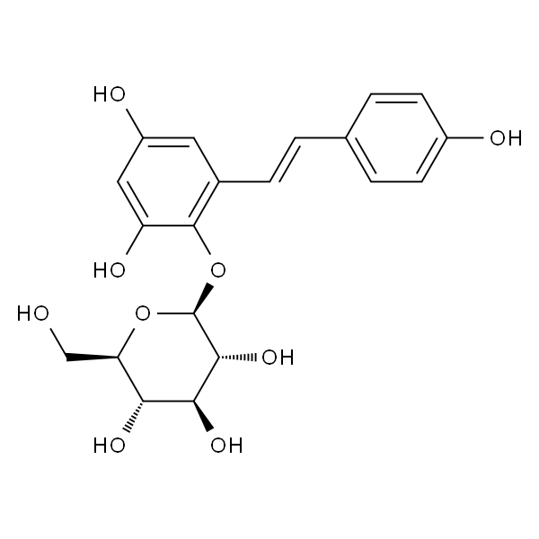 2,3,5,4-tetrahydroxyl diphenylethylene-2-o-glucoside；二苯乙烯苷
