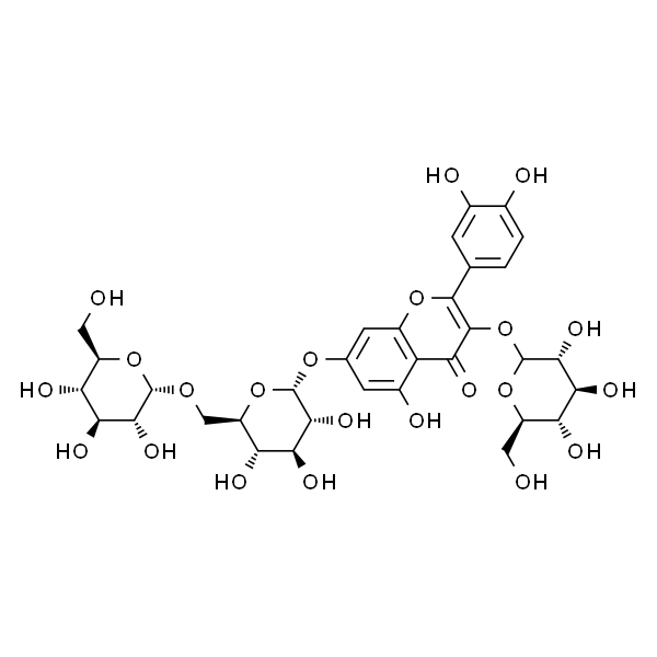 Quercetin-3-O-b-D-glucose-7-O-b-D-gentiobiosiden；槲皮素-3-O-Β-D-葡萄糖-7-O-Β-D-龙胆双糖苷
